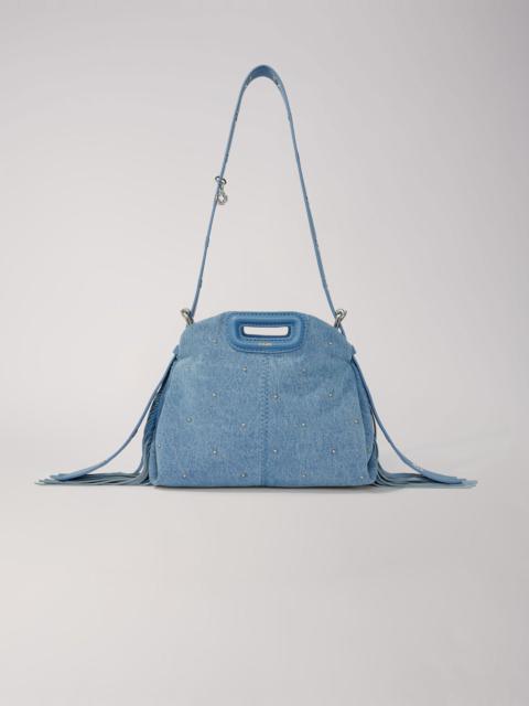 maje Miss M Mini denim bag