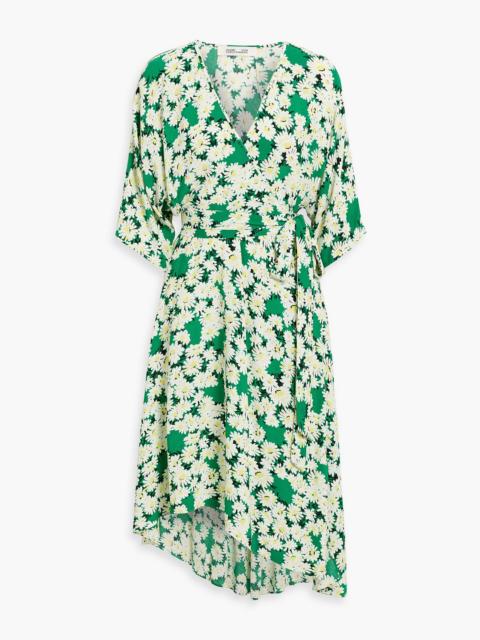 DIANE VON FURSTENBERG Eloise wrap-effect floral-print crepe midi dress