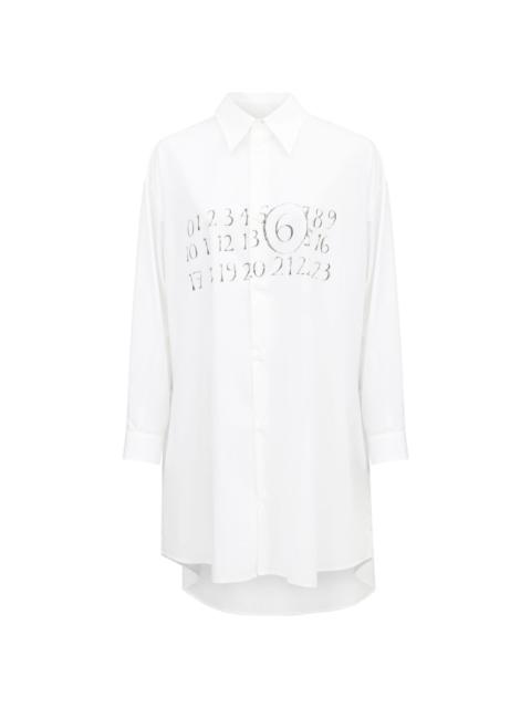 MM6 Maison Margiela signature numbers motif shirt dress