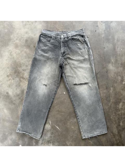 Vintage Ojhonoa Faded Black Distressed Denim Jean Pant W33