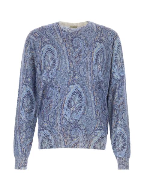 Etro Printed silk blend sweater