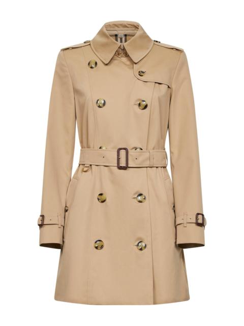 Burberry Burberry Women Honey Beige Mid-Length Kensington Heritage Trench Coat