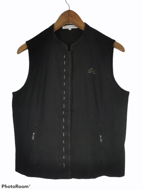 Other Designers Vintage - Vintage Dana Paris Hemp Rayon Vest