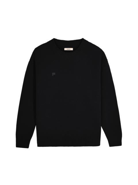 Women's Recycled Cashmere Sweater - Black