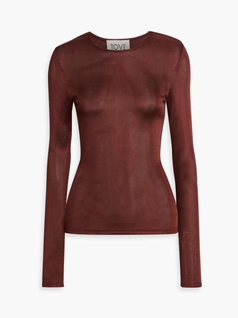 TOVE Satin-jersey top
