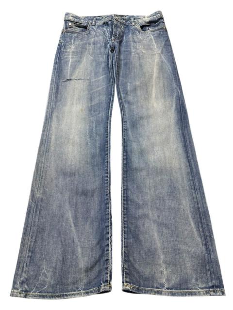Vintage Japanese Lad Blue Faded Wash Style Wide Leg Jeans