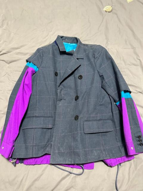 sacai Sacai 19SS Layered Blazer Bomber Jacket