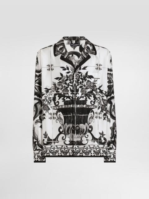 Dolce & Gabbana Majolica-print twill vanity shirt