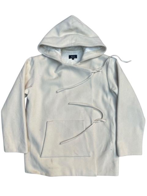 Other Designers A.P.C. × Japanese Brand × Vintage - A.P.C. Off-White Hooded Jacket - Minimalist Quilted Lining