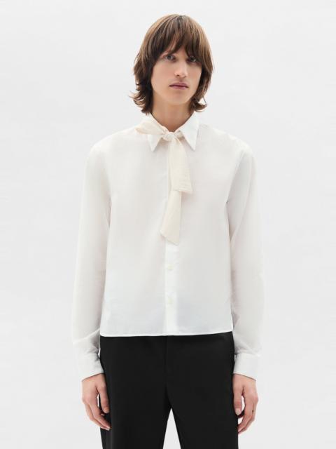 Ann Demeulemeester Stack Comfort Cropped Shirt with Necktie