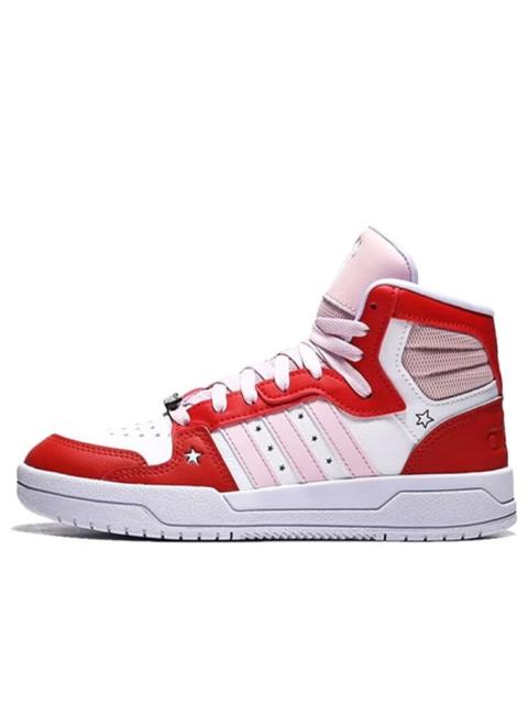 adidas (WMNS) adidas neo Entrap Mid Shoes White/Red/Pink H01544