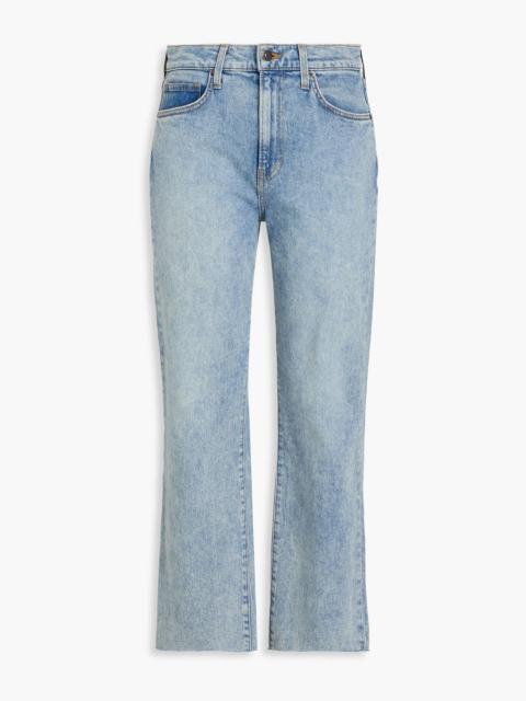 VERONICA BEARD Joey cropped high-rise straight-leg jeans