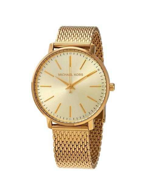 MICHAEL KORS Michael Kors Pyper Quartz Crystal Gold Dial Ladies Watch MK4339