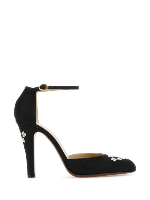 Valentino Valentino Garavani Women Black Fabric Hi Dolly Pumps