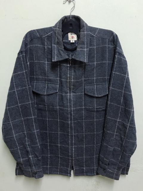 Other Designers Vintage - Vintage STUSSY WOOL JACKET STREETWEAR 90’s