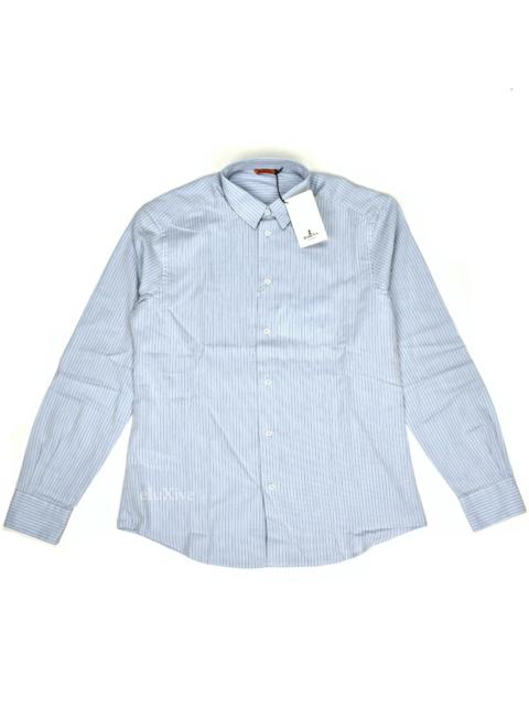 Other Designers Barena Blue Striped Cotton Wool Button Down Shirt NWT