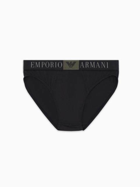 EMPORIO ARMANI ASV BOX EAGLE ORGANIC-COTTON BRIEFS