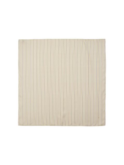 TOTEME Striped Silk Scarf neutral