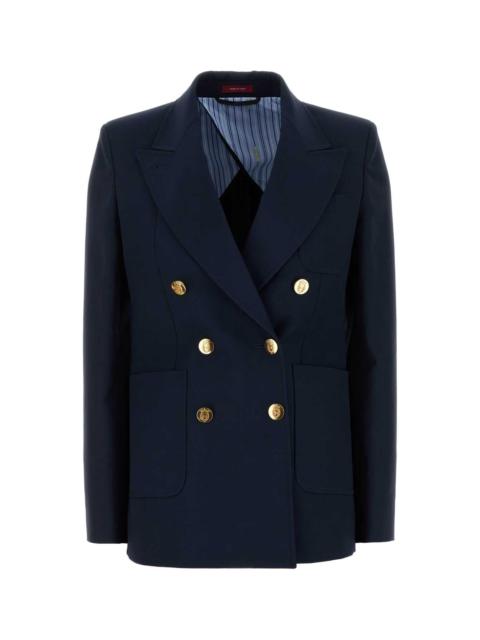 GUCCI Gucci Women Blue Cotton Blazer
