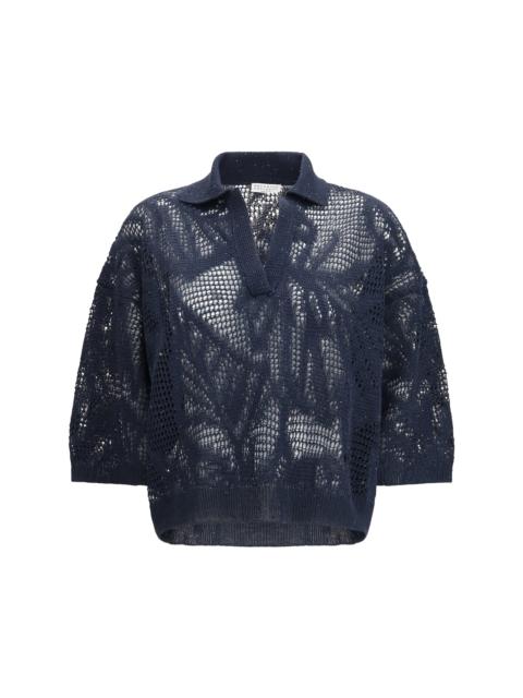 Brunello Cucinelli Brunello Cucinelli Women Dazzling Water Lillies Polo Shirt