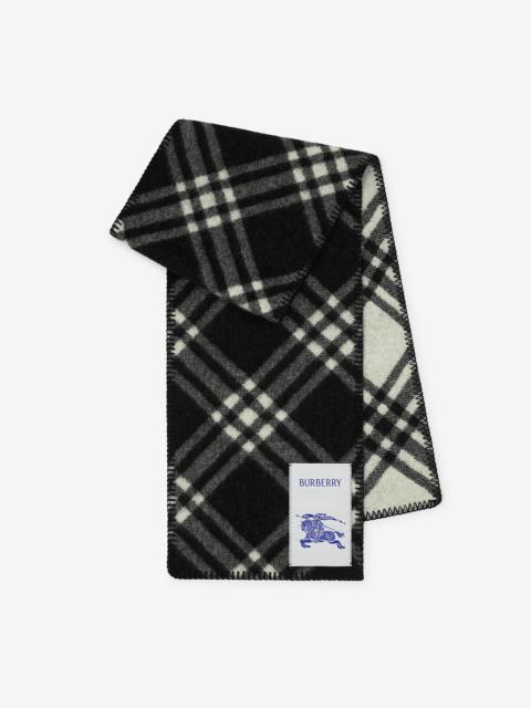 Burberry Check Wool Scarf