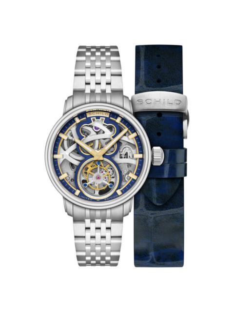 Other Designers Schild Maximillian Blue Dial Men's Watch SC-1002-CC