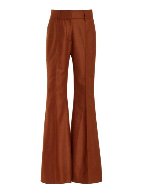 GABRIELA HEARST Rhein Pant in Rust Melange Virgin Wool Cashmere Flannel