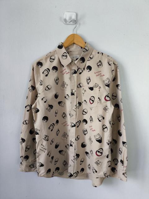 Hysteric Glamour CANDY FANTASY Japan Face Over Print Shirt