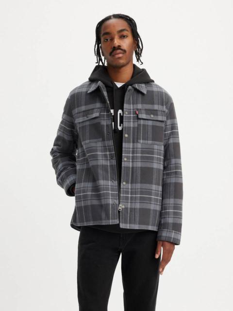 COTTON PLAID QUILTED LINING SHACKET