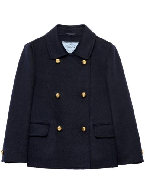 Prada Women Cashgora Double-Breasted Jacket