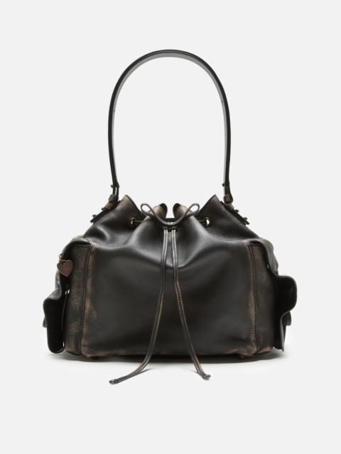 Acne Studios Multipocket bucket bag - Dark brown/beige