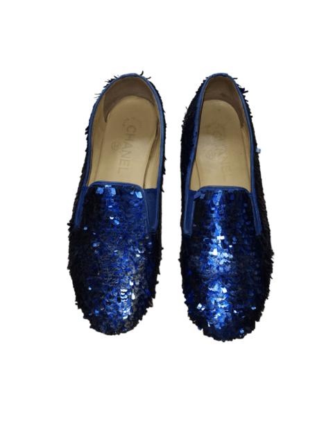 CHANEL Chanel sequins flats rare colorway