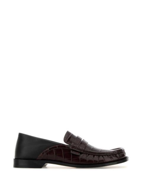 Loewe Loewe Men Two-Tone Leather Campo Loafers