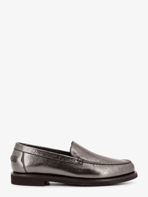 Brunello Cucinelli Brunello Cucinelli Penny Laminated Leather Loafer