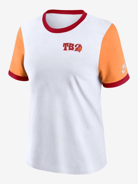 Nike Tampa Bay Buccaneers Rewind Women's Nike NFL Ringer T-Shirt