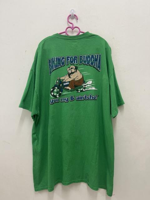 Other Designers Sports Specialties - Rare Vintage BIKING FOR BUDDHA Ride Racing Tee