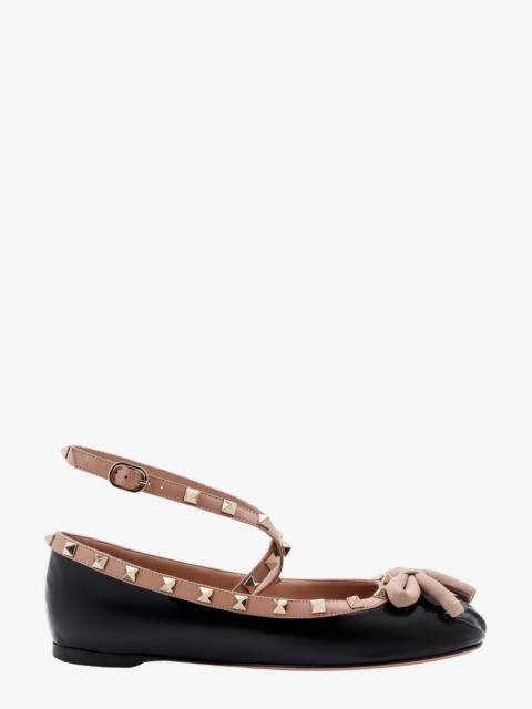 Valentino Garavani Women Patent Leather Ballerinas With Iconic Studs