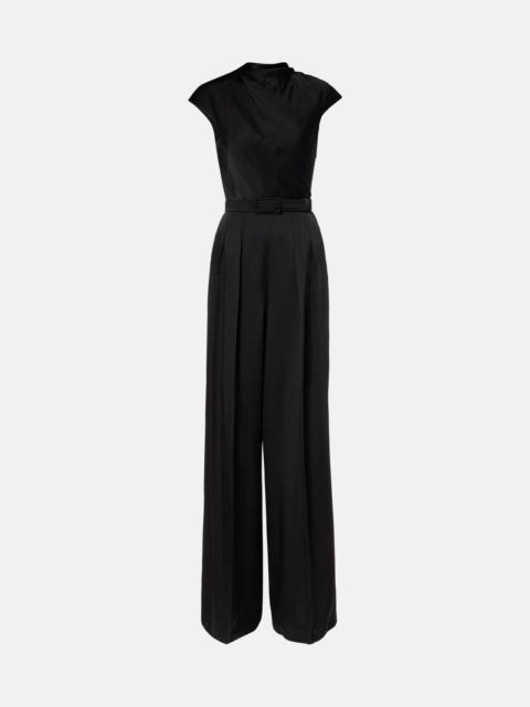Max Mara Msevespa cutout satin jumpsuit