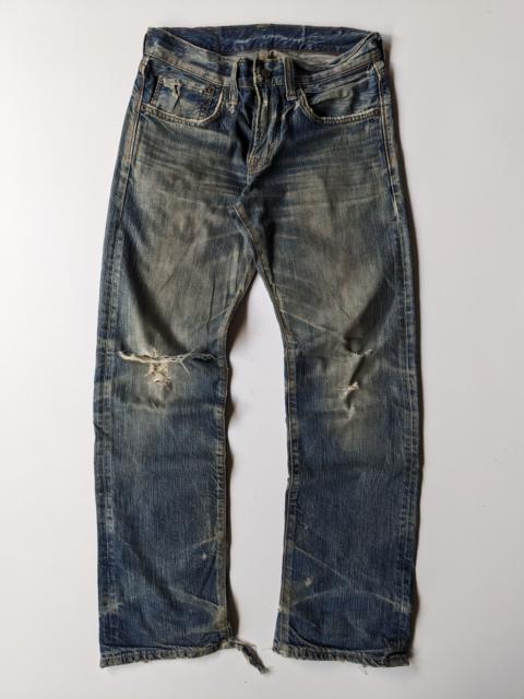 Other Designers Edwin 503 distressed selvedge jeans