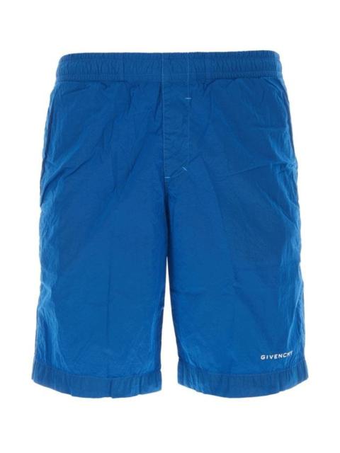 GIVENCHY MAN Blue Nylon Swimming Shorts
