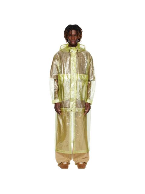 Dries Van Noten Yellow Sheer Taffeta Coat