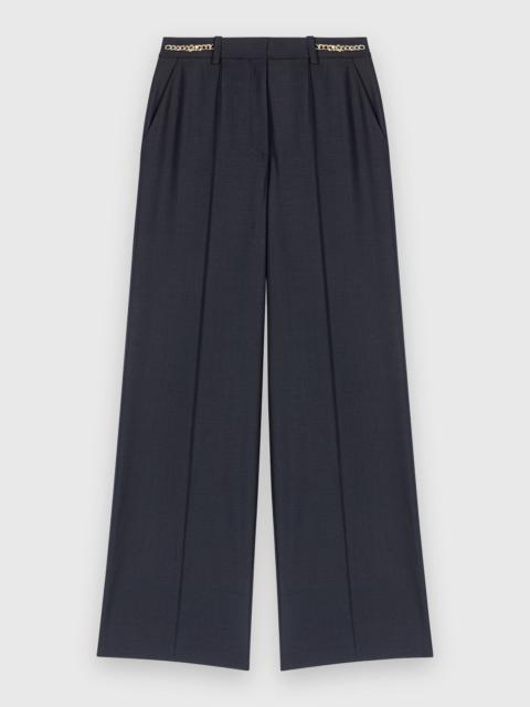 maje Suit trousers with chain detail