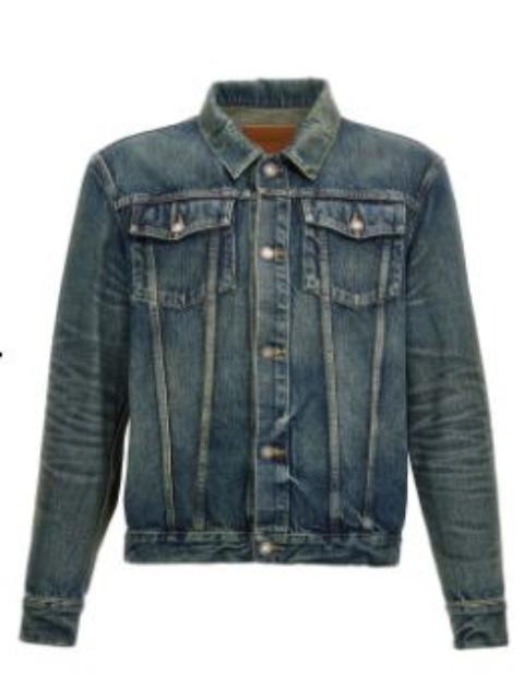 SAINT LAURENT Jackets Blue And Green