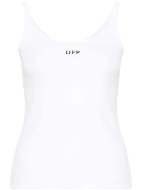 Off-White Off Stamp stretch-cotton tank top