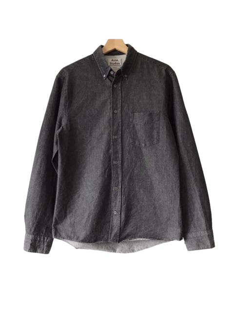 Acne Studios Acne Studios Stockholm Black Casual Button Up Shirt