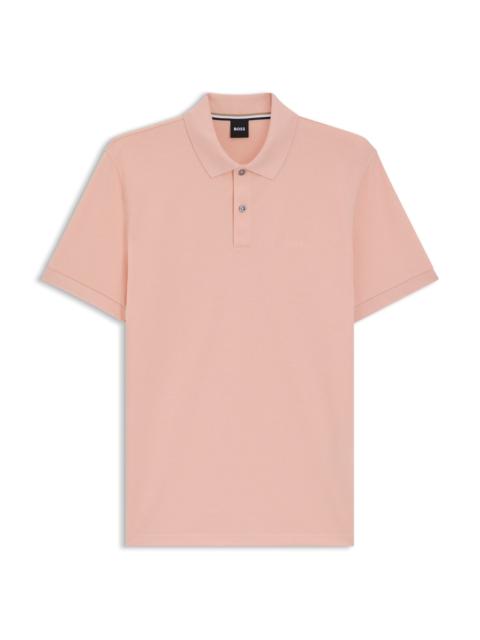 BOSS PALLAS POLO SHIRT IN COTTON PIQUÉ WITH LOGO DETAILS