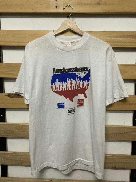 Other Designers Vintage 1986 Hands Across America Campaign Tshirt
