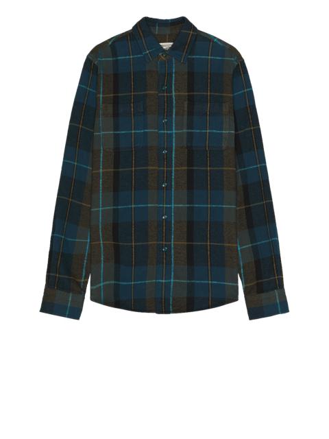 Plaid Cotton Flannel Shirt