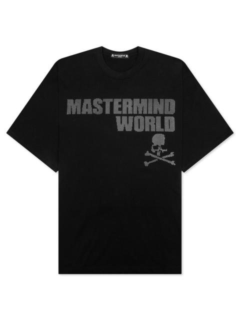 MASTERMIND WORLD OVERSIZED STUDDED TEE - BLACK/SILVER