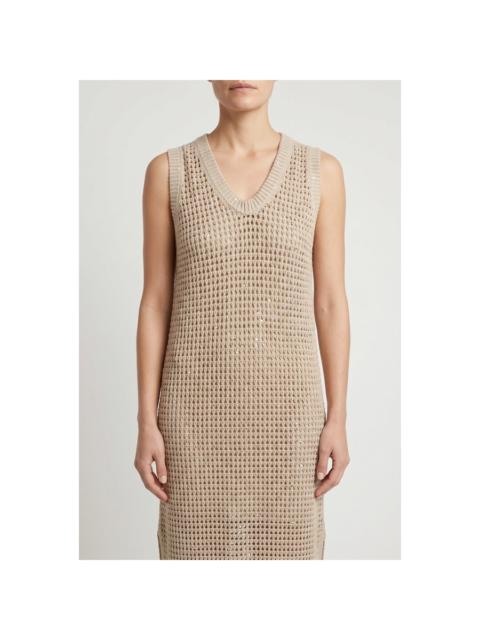 Brunello Cucinelli Brunello Cucinelli Wobeige Knitted Sleeveless Dress